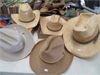 Lot: Cowboy Hats, Stetsons & More