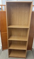 Three Tier Brown Adjustable Book Shelf