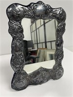 Ornate Silver Plate Repousse Picture Frame