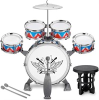 Kids Jazz Drum Kit for 3-5 Years Old - Style A