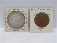 1971 B.C. Silver Proof Dollar Canada