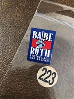 Babe Ruth baseball hat lapel pin 223