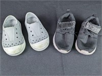 (2) Sz 4 - 5.5 Gray Shoes [Little Me & more] Boy
