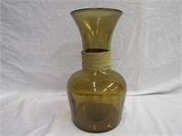 12 3/4" T Amber Vase