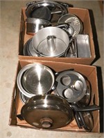 (2) Boxes Consisting of Pots and Pans, Cake Pan