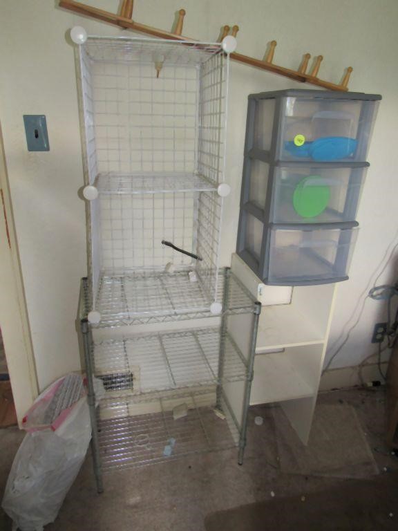 Shelving units and storage containers