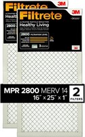 Filtrete 16x25x1 Air Filter  MPR 2800  2-Pack