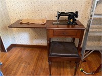 Sewing Desk , Bench & Singer Sewing Machine