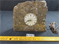 Stone Mantle Clock-Works