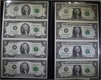 WORLD RESERVE SET of 4 UNCUT $2