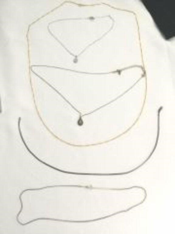 Sterling Necklace Collection (5 total)