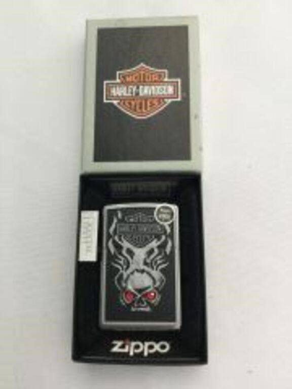 Harley Davidson Skull Zippo Lighter