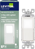 Leviton 15 Amp Illuminated Light Switch (4 Pack)