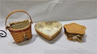 3 longaberger baskets