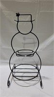 2ft tall longaberger snow man basket stand