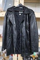 leather coat.