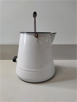 White Enamel Pitcher