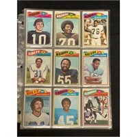 (126) 1977 Topps Football Cards With Stars