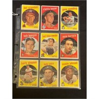 (18) 1950's Topps Baseball Cards