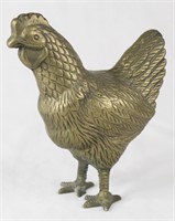 Brass Chicken Figurine