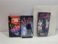 (3) VHS Horror Movie Lot