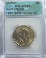 2007P James Madison Dollar ICG MS65