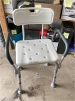 Shower chair 19 inches across