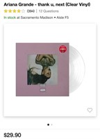 ARIANA GRANDE VINYL (NEW)