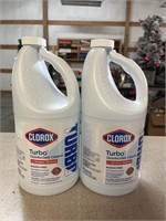 (2) Clorox Turbo Disinfectant Cleaner 2 qt. Jugs