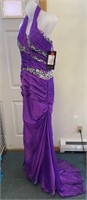 Purple Passiin Maggie Sottero P4717 Sz 8