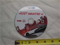 WiiU Need for Speed Most Wanted Game Disc