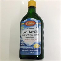 Sealed - Carlson Norwegian Cod Liver Oil Liquid Le