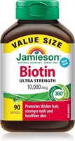 Sealed- Jamieson Biotin 10,000 mcg Value Size 90 S