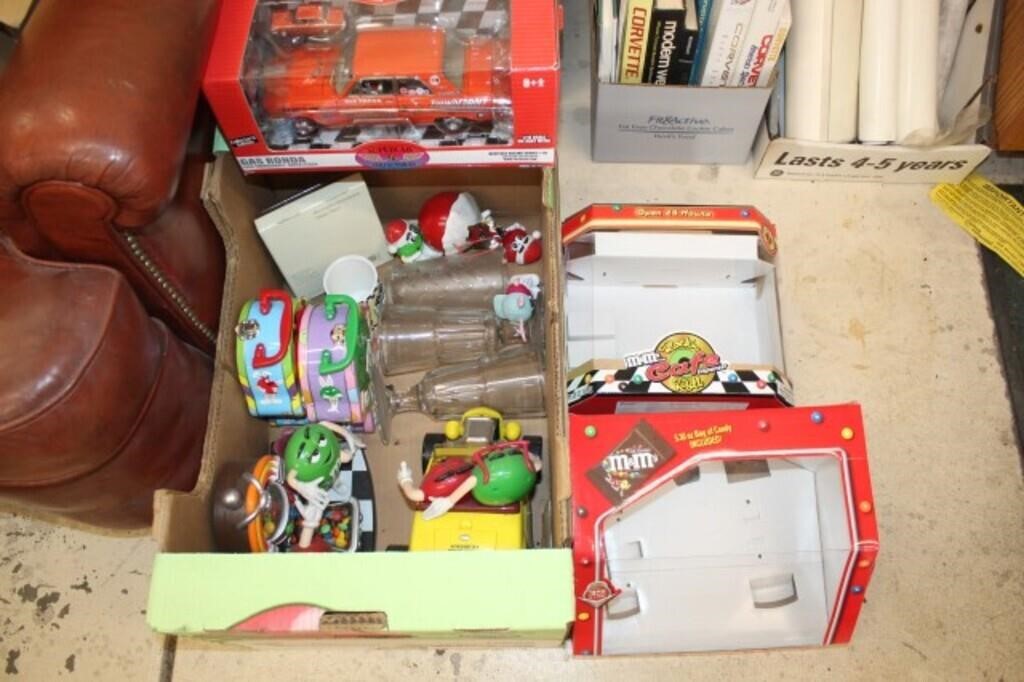 One Lot of M&M Racing Items, Car in Box, Etc.