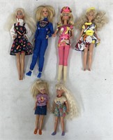 (AM) Lot Of Assorted Barbie Dolls And Baby Sister