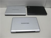 Three Laptops Untested No Power Cords