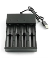 4-Slot 5V for Rechargeable Batteries 3.7V Li-ion