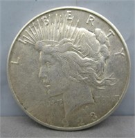 1923-S Peace silver dollar.