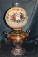 "The Belgian Lamp" Oil Lamp, Brevet 1883, Copper