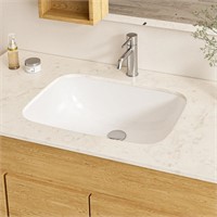 22 in. Ceramic Rectangular Undermount Sink