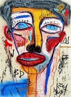 Tadas Zaicikas - Oil on Canvas - Face #1