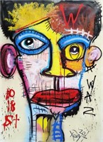 Tadas Zaicikas - Oil on Canvas - Face #3