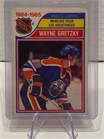 Wayne Gretzky 1985/86 Assist Leaders Card