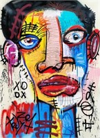 Tadas Zaicikas - Oil on Canvas - Face #2