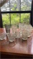 Anchir Hocking Wexford glasses, mugs, goblets,