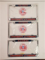 Lot of UVA License Plate Frames