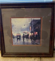 NICELY FRAMED AND MATTED G HARVEY PRINT