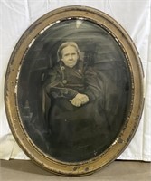 (MN) Vintage Picture In Frame 23.5 inches Tall