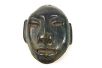 3 Small Olmec masks  2.5" x 2" plus