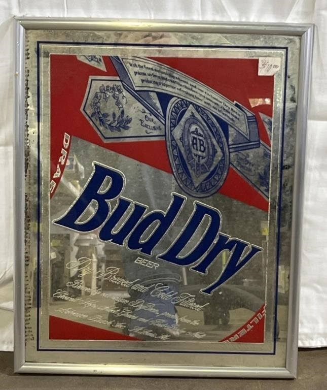 (MN) Bud Dry Bar Mirror 21x16.5